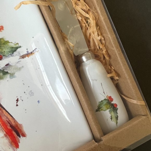 DEAN & CROUSER Holiday Plate & Spreader Gift Set NIB - Picture 2 of 4